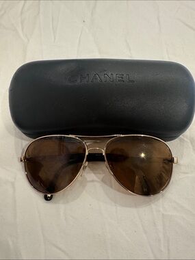CHANEL Sunglasses Collection Miroir Gold Vintage